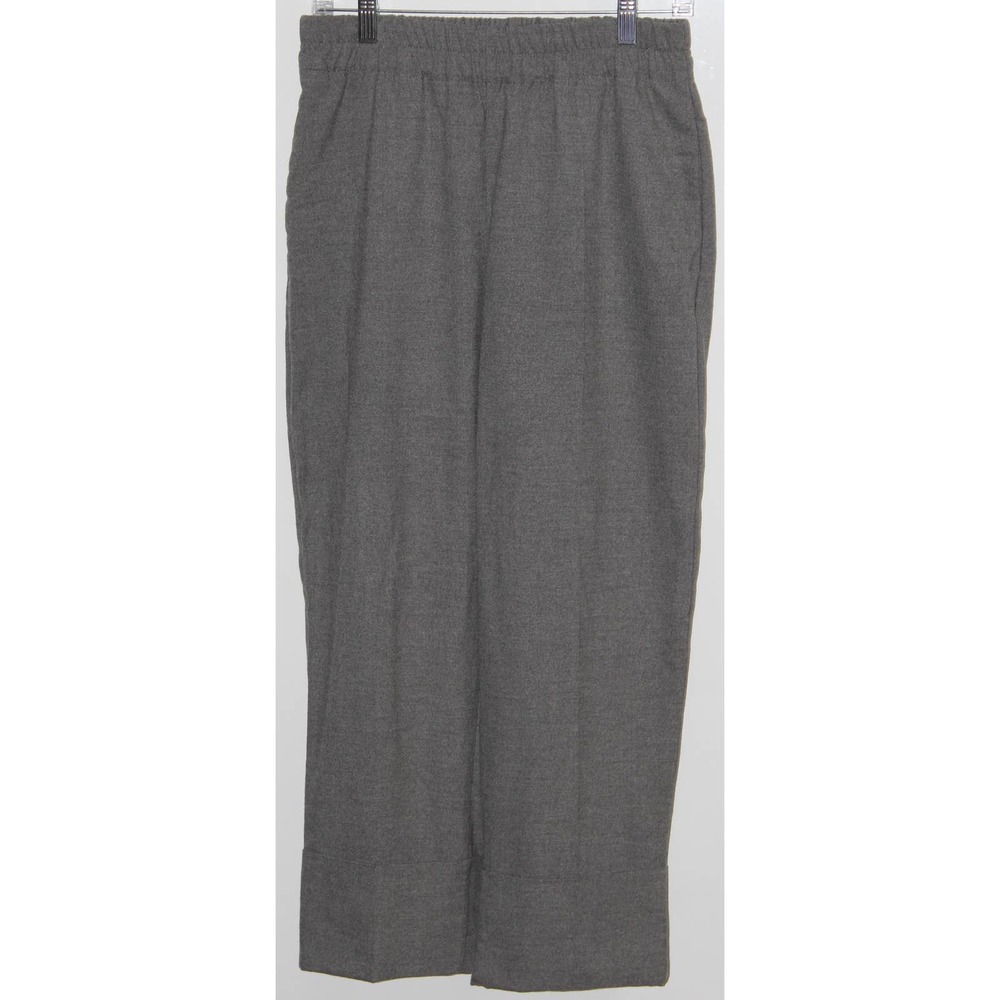 Women's Zara Charcoal Gray Elastic Trousers Dress Pants Work Pants Size M Medium